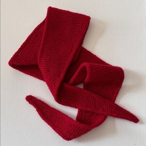 Sophie Scarf 100% Organic Merino Wool Ruby Red